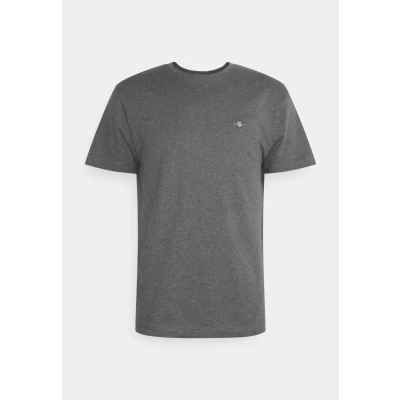 Afbeelding van GANT REG Shield Tshirt basic, Heren, Maat: 5XL, Antracit melange