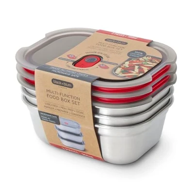 Afbeelding van Black+Blum RVS Vershoudbakjes Set Medium
