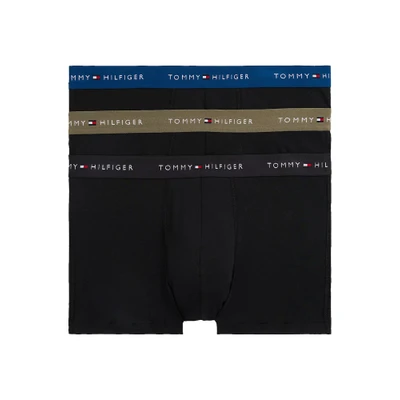 Afbeelding van Tommy Hilfiger Signature 3 PACK Onderbroeken, Heren, Maat: XXL, Wedge blue/black/utility olive