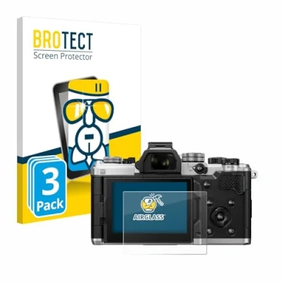 Afbeelding van BROTECT Screenprotector voor OM System 3 Folie Beschermfolie Beschermglas transparant (3 Stuks)