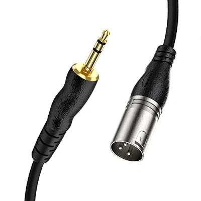 Afbeelding van NUOSIYA Ongebalanceerde 3,5 mm TRS Jack naar XLR Microfoon Interconnect Kabel Mannelijke Stereo (2M/6Ft) 2M 3.5 M T1