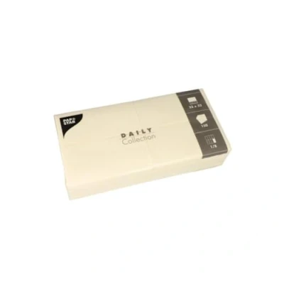 Afbeelding van 150 servetten &quot;DAILY Collection&quot; 1/8 vouw 32 cm x champagne