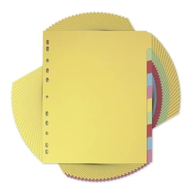 Afbeelding van Elba, Bestandsverdelers A4, 10 Deel, Assorted, 25 Sets