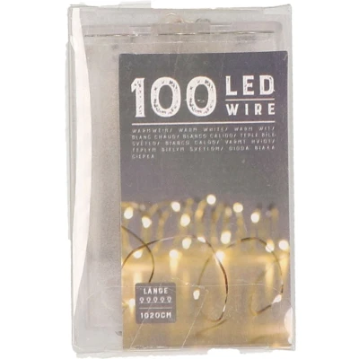 Afbeelding van Kerstverlichting warm wit op batterij 1000 cm