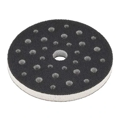 Afbeelding van Softpad 125 mm 33 gaten van schuim (zacht), interface pad zacht, bufferpad voor schuurschijven/polijstschijven en klittenband schuurpapier DFS
