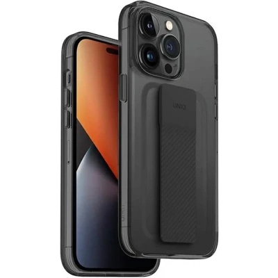 Afbeelding van Apple iPhone 14 Pro Max Hoesje Siliconen en TPU (zacht) Uniq Backcover Grijs Telefoonhoesje