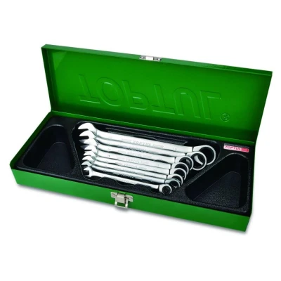 Afbeelding van Ratelsleutelset TOPTUL 8 stuks(8,10,11,12,13,14,17,19 mm)