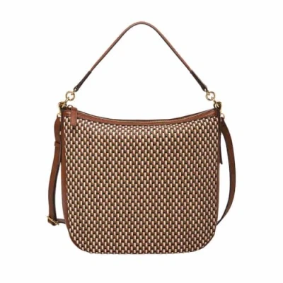 Afbeelding van FOSSIL Schoudertas Jolie Hobo Bag Multi Brown Bruine