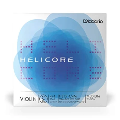 Afbeelding van D&quot;;Addario H315 4/4M Helicore Violin Single Low C String 4/4 medium tension