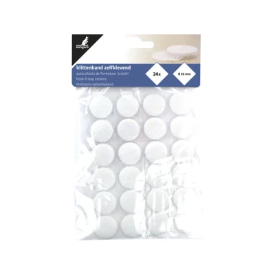 Afbeelding van Kangaro K 5062 Klittenband Zelfklevend Rond 20 Mm 24 Stuks
