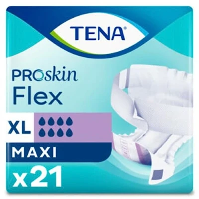 Afbeelding van 3x TENA Flex Maxi Extra Large Proskin 21 stuks