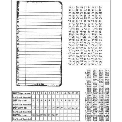 Afbeelding van Stampers Anonymous Tim Holtz Cling Stempels 7&quot;X8,5&quot;, schoolbank