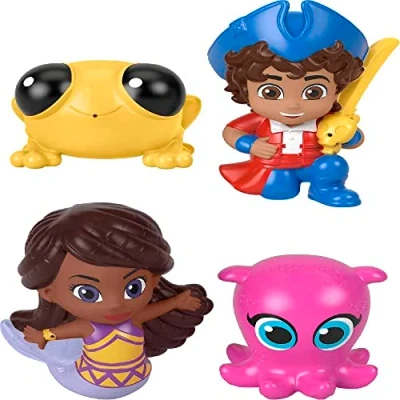 Afbeelding van Fisher Price Santiago of the Seas Piratenbad Squirters speelgoed met Kiko Lorelai &amp; Cecilia voor kleuters vanaf 3 jaar