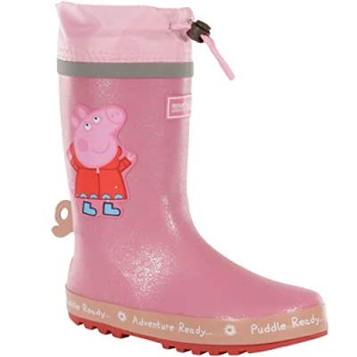 Afbeelding van Peppa Pig Puddle rubberen regenlaars met trekkoordsluiting