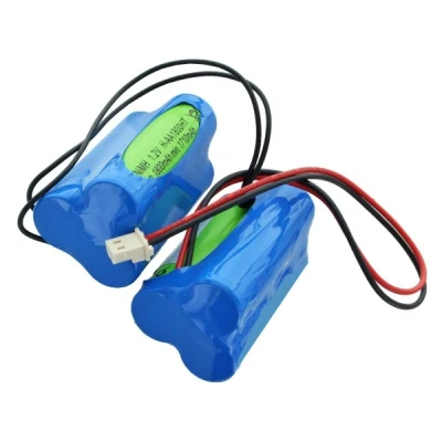 Afbeelding van Noodverlichting batterij NiMH 7.2V 1800mAh D1x3x2 Mignon AA met kabel en stekker vervangt Beghelli 415393001