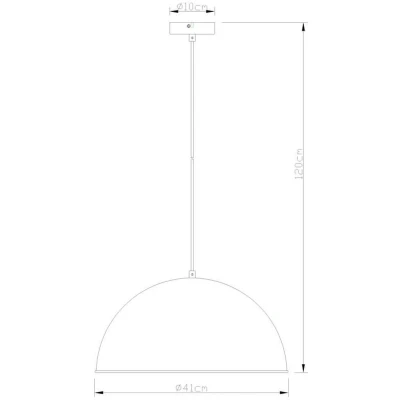 Afbeelding van Globo hanglamp Lenn zwart metaal 41 cm E27 fitting 58305H