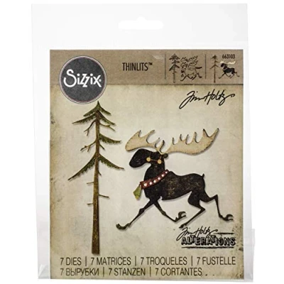 Afbeelding van Sizzix Thinlits, Merry Eland, eenheidsmaat