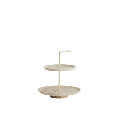 Afbeelding van Light &amp; Living Etagere CAGLIO Ø24x26cm Bruin