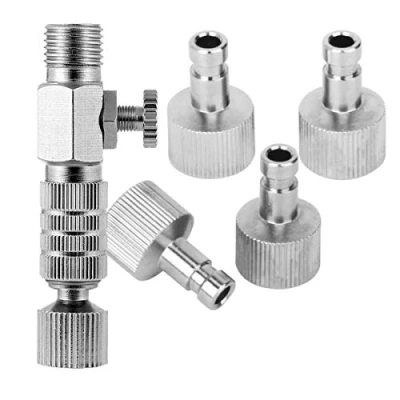 Afbeelding van ABEST Airbrush adapter met 5 stekkers, snel afkoppelen mogelijk, 1/8 M F