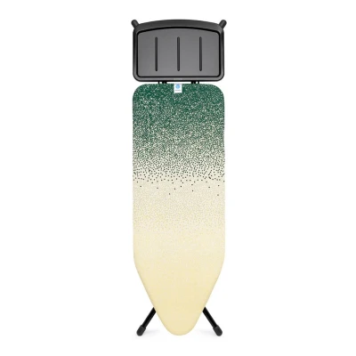 Afbeelding van Brabantia Strijkplank met stoomunithouder 124x45 cm Zwart