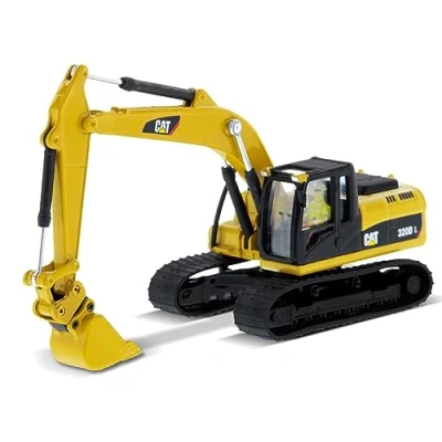 Afbeelding van Diecast Masters 85652 Caterpillar graafmachine met toebehoren 320D, schaal 1:87, ca. 11,7 x 4,5 4,8 cm, 14 jaar en ouder