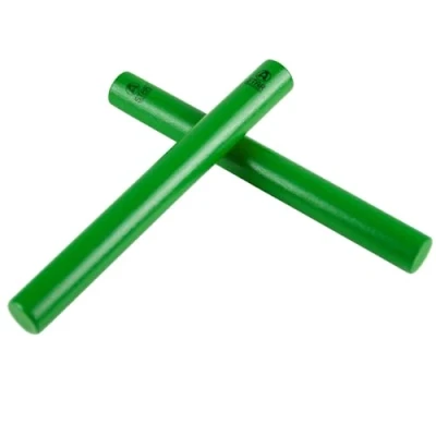 Afbeelding van A Star Green Wood Claves, 20cm 2st/paar Handheld Rhythm Sticks, houten percussie instrument