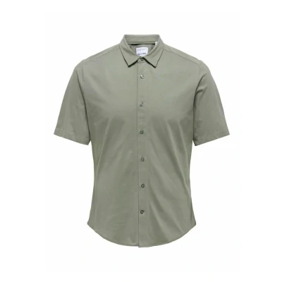 Afbeelding van Only &amp; Sons Onsrobin Overhemd, Heren, Maat: XS, Castor gray