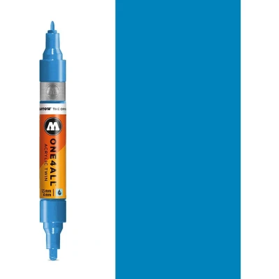 Afbeelding van Molotow ONE4ALL Shock Blue Acrylic Twin 1,5 4 mm Marker
