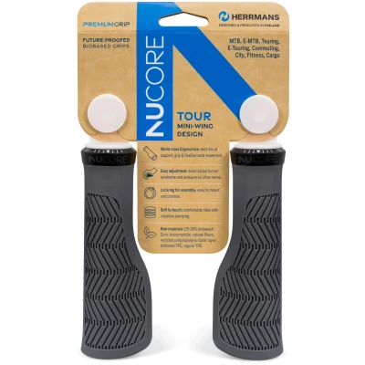 Afbeelding van Handvatten Nucore Grip tour wave 130mm grijs