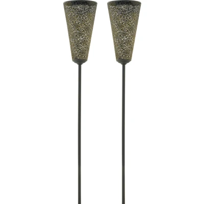 Afbeelding van Solar Tuinfakkel Leeds LED Set van 3 stuks