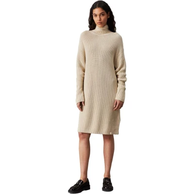 Afbeelding van Calvin Klein Jeans Chunky Loose Dress Gebreide jurk, Dames, Maat: XS, Pelican