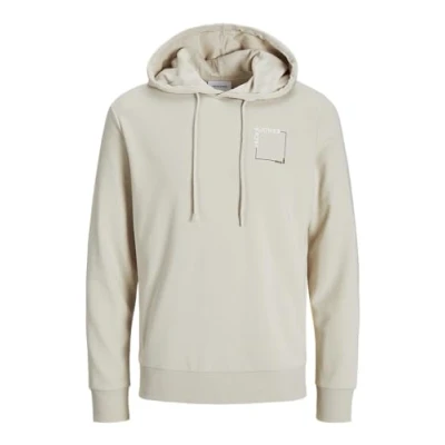 Afbeelding van Jack &amp; Jones Jjverner Sweat Hood, maanbeam, M