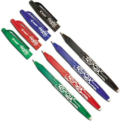 Afbeelding van Pilot Pen Frixion rollerball (uitwisbaar) 4 stuks op kleur gesorteerd