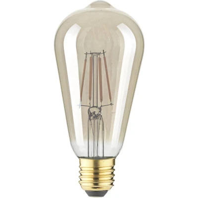 Afbeelding van LightMe LM85058 LED lamp E27 Ballon 4.5 W Barnsteen (Ø x l) 64 mm 140 1 stuk(s)