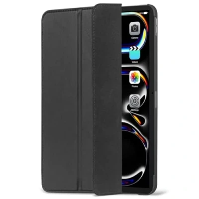 Afbeelding van DECODED Tablet Hoes Geschikt voor iPad Pro Generatie 2024 model 13 inch Charcoal Zwart