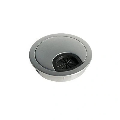 Afbeelding van Emuca kabeldoorvoer van zamak voor inbouw in tafel, diameter 60 mm, chroom mat