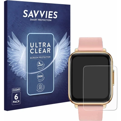Afbeelding van Savvies Screenprotector voor FMK IP68 1.7&quot; Folie Beschermfolie transparant (6 Stuks)
