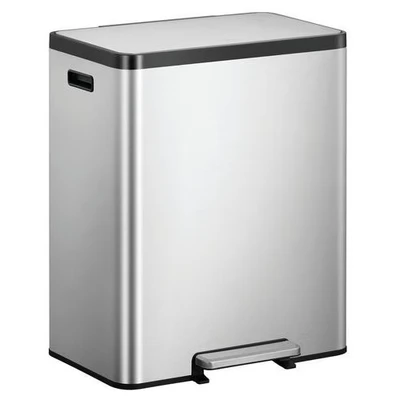 Afbeelding van Pedaalemmer EKO EcoCasa II 30+30L Mat RVS
