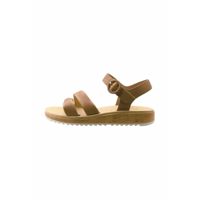 Afbeelding van Paul Green Sandalen met sleehak, Dames, Maat: 39, Braun Leer