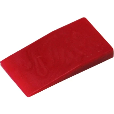 Afbeelding van 50 stuks stelwiggen 40 x 23 5 mm rood