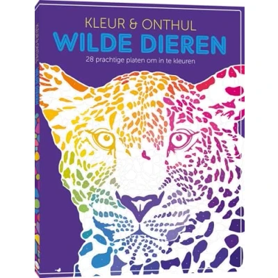 Afbeelding van Kleur &amp; Onthul: Wilde dieren (Paperback)