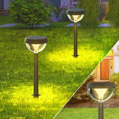 Afbeelding van Linkind Tuinverlichting op zonne energie, IP54 waterdicht, met 3 verlichtingsmodi en helderheidsbereik 2 m, decoratie voor oprit, binnenplaats, terras, warm wit, stuks.