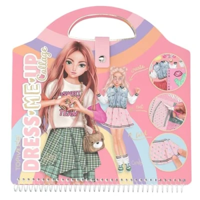 Afbeelding van Depesche 13574 TOPModel Dress Me Up stickerboek met 20 pagina&#039;s voorgedrukte ballerina motieven om zelf te ontwerpen, incl. designpapier en 5 stickervellen