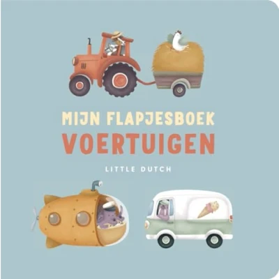 Afbeelding van Mercis publishing little dutch mijn flapjesboek voertuigen