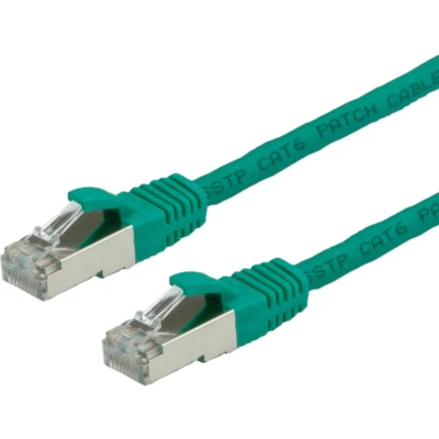 Afbeelding van Netwerkkabel Cat6 S/FTP 2 meter (100% koper, LSZH, Groen)
