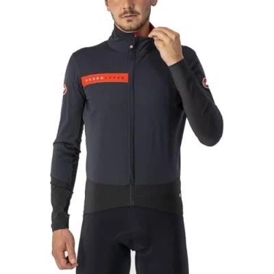 Afbeelding van Castelli Fietsjack Lange mouwen Rain or Shine Heren Zwart Beta RoS Jacket Light Black L