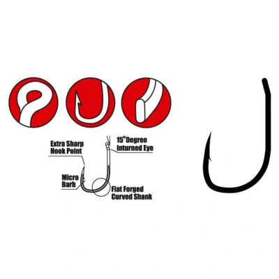 Afbeelding van Gamakatsu Specialist R Hook 008 (10st) Karperhaken