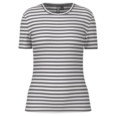 Afbeelding van Pcruka Ss Top Noos Bc, December Sky/Stripes:cloud Dancer, XS
