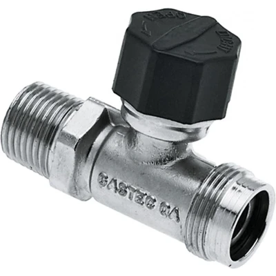 Afbeelding van Bonfix Verchroomde Gasaansluitkraan recht 1/2&quot;
