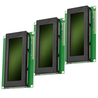 Afbeelding van AZDelivery 3 x HD44780 2004 LCD Dislpay 4x20 Tekens Groen compatibel met Arduino Inclusief E Book!